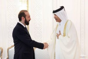 وزیر امور خارجه جمهوری ارمنستان با رئیس شورای مشورتی قطر دیدار کرد