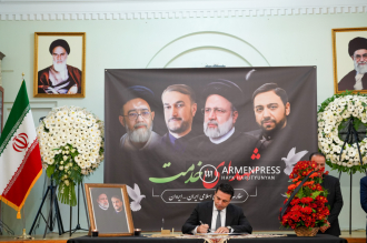 Se abrió un libro de luto en la Embajada de Irán en Armenia