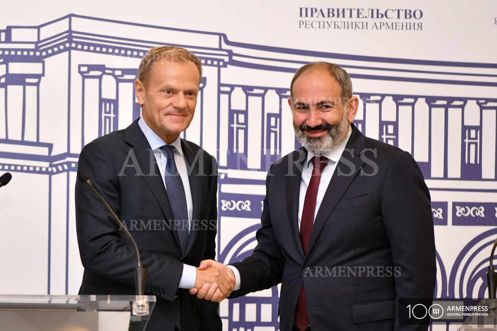 Դոնալդ Տուսկ, Նիկոլ Փաշինյան