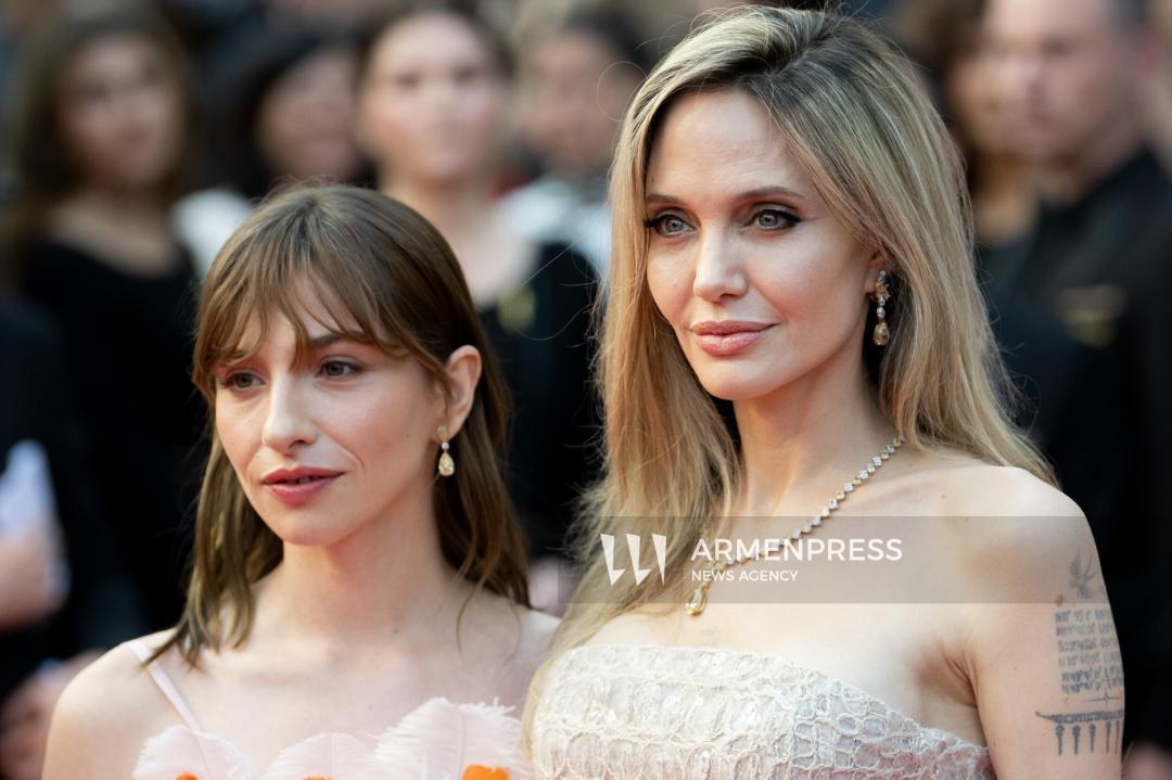 CANNES FRANCE - 16, May, 2025: Cast and crew attend the red carpet premiere of “EDDINGTON” by director Ari Aster, presented in Competition at the 78th annual Cannes Film Festival. Attendees include Joaquin Phoenix, Pedro Pascal, Emma Stone, Austin Butler, Luke Grimes, Deirdre O'Connell, Micheal Ward, Clifton Collins Jr., William Belleau, Cameron Mann, Matt Gomez Hidaka, Amélie Hoeferle, Landall Goolsby, Elise Falanga, and Robert Mark Wallace.
