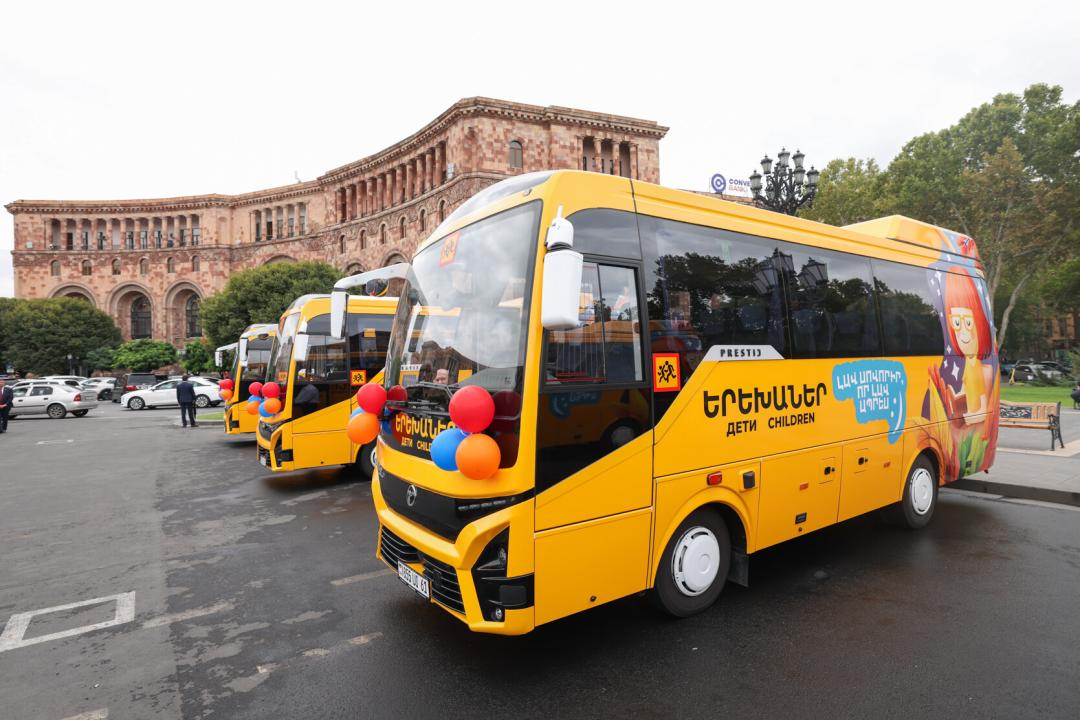 Դպրոցական ավտոբուսների ծառայությունը մարզերում գործարկվում է