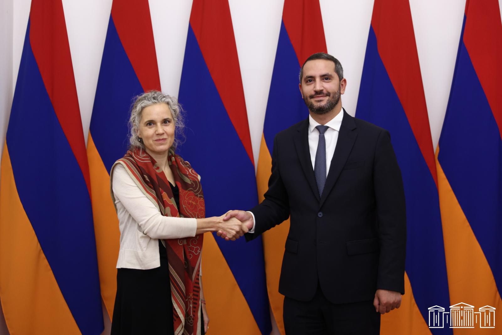 Ռուբեն Ռուբինյանն ընդունել է Հարավային Կովկասի եւ Վրաստանի ճգնաժամի հարցերով ԵՄ հատուկ ներկայացուցիչ Մագդալենա Գրոնոյին