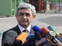 Президент РА Серж Саргсян дал интервью журналистам во время рабочего визита в Ширакскую область