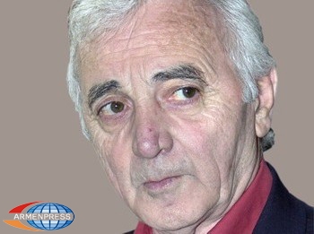 Charles Aznavour met with UN   High Commissioner for Refugees