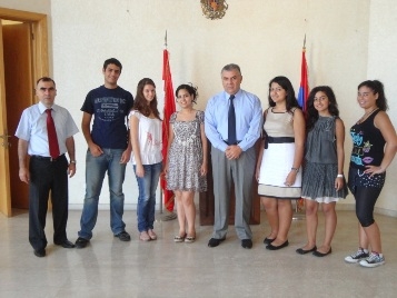 Reception in Armenian embassy of Lebanon 