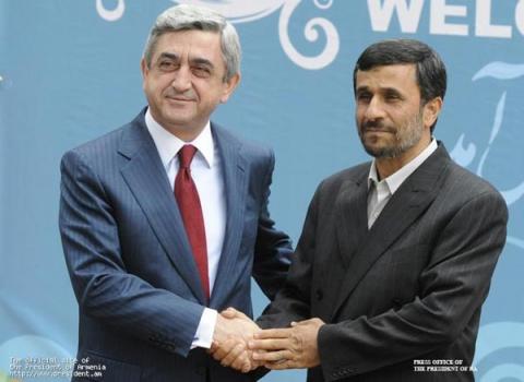 Serzh Sargsyan sent a letter of condolences to Mahmoud Ahmadinejad