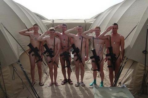 Boys and women get naked in Britain to show their support for Prince Harry