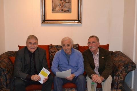 Charles Aznavour had a meeting with Chairman of SEMRA