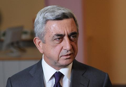 Serzh Sargsyan expressed gratitude to ADL for supporting his candidacy