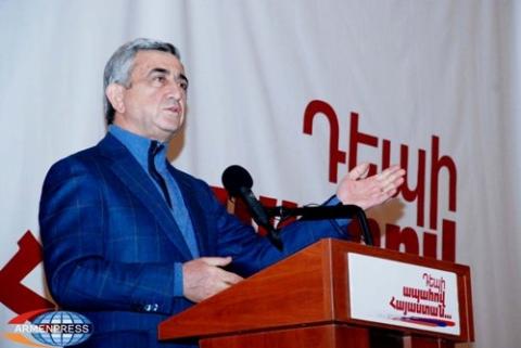 Serzh Sargsyan promised to implement his new healthcare program 