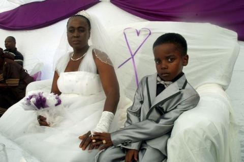 8-year-old schoolboy married a 61-year-old mum of five