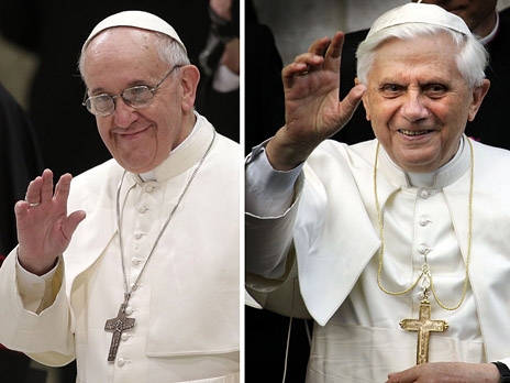 Pope Francis visit Benedict XVI at Castel Gandolfo
