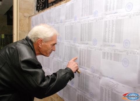 816 475 citizens in Yerevan have right to vote