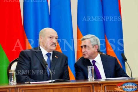 Serzh Sargsyan hosted Alexander Lukashenko