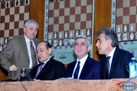 Each Armenian considers himself a chess champion: Serzh Sargsyan