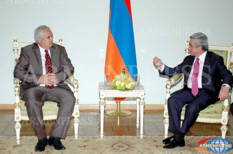 Newly appointed Cuban Ambassador handed his credentials to Serzh Sargsyan