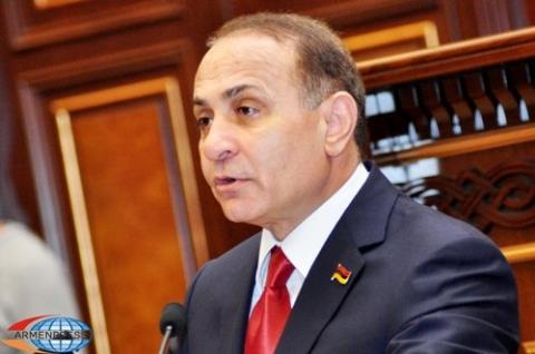 Hovik Abrahamyan to transfer his one month salary to the villagers who suffered from hail 