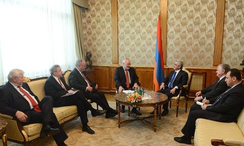 Serzh Sargsyan hosted OSCE Minsk Group Co-Chairs