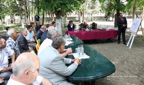 Artsakh President attended the final stage of command-staff exercises