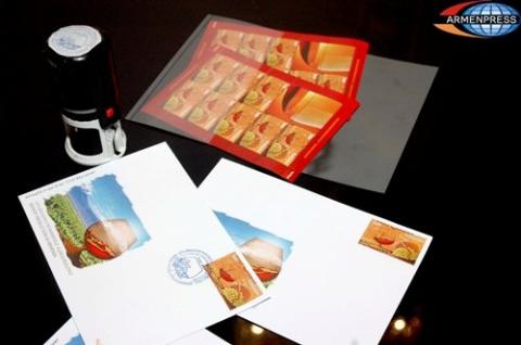 Stamp dedicated to cognac production in Armenia put into circulation