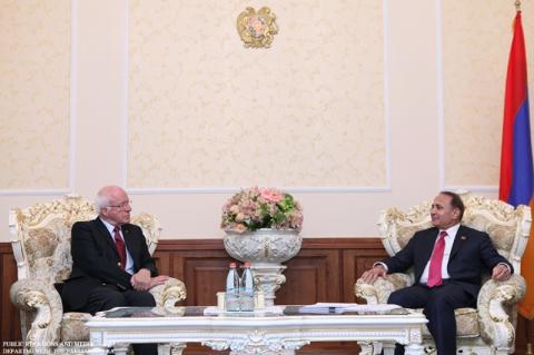 Hovik Abrahamyan hosted President of CoE Congress of Local and Regional Authorities