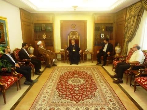 Aram I met the representative of Iranian Supreme leader