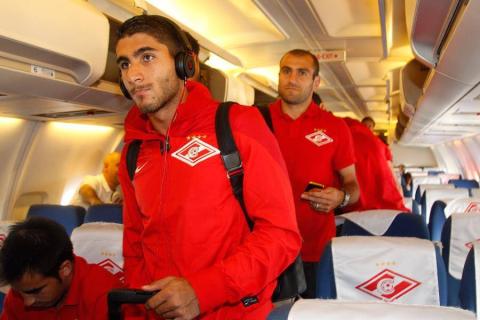 Aras Özbiliz and Yura Movsisyan in Spartak's starting lineup