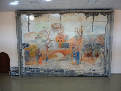 “Armenia” fresco of Minas Avetisyan needs restoration