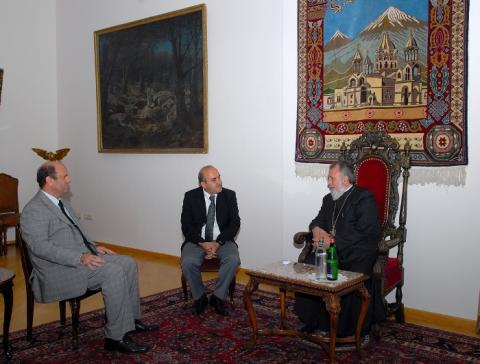 Catholicos of All Armenians hosted Lebanese Ambassador