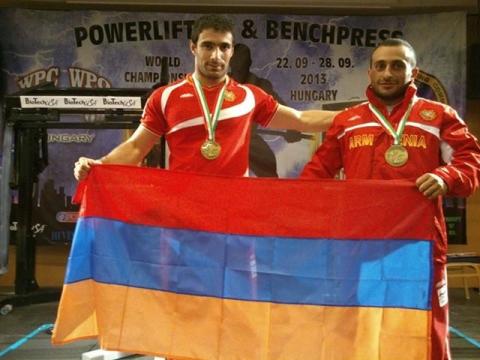 Armenian athletes take 1st place at World Powerlifting Championship