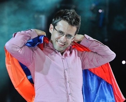 Levon Aronyan celebrates first victory in Grand Slam