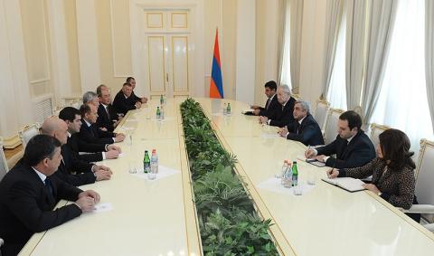 Президент Армении принял глав делегаций 35-ого заседания Совета руководителей органов безопасности и спецслужб стран-участниц СНГ