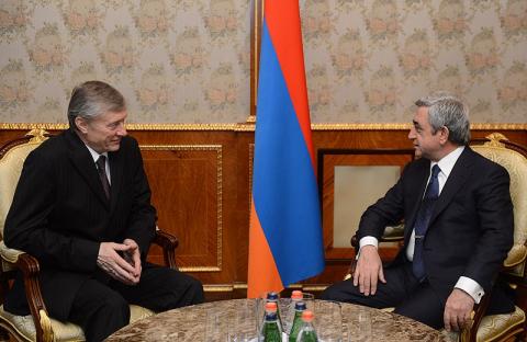 Armenia’s President hosts CSTO Secretary General Nikolay Bordyuzha