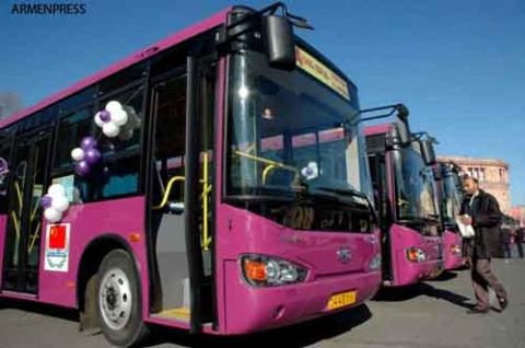 В Гюмри будут доставлены новые автобусы китайского производства марки HIGER