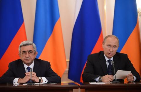 Russia's Putin Lands in Armenia