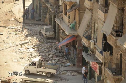 Bomb cause material damage to Armenian-populated Aleppo districts 