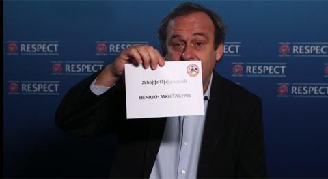 Michel Platini speaks Armenian and names Armenia's best footballer