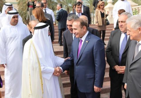 Hovik Abrahamyan and His Holiness Karekin II  visit United Arab Emirates