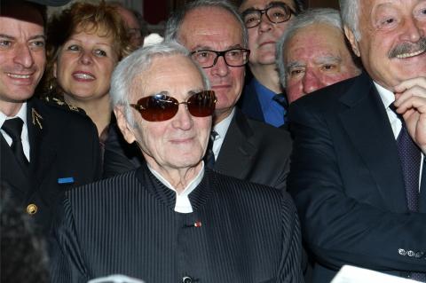 Charles Aznavour attends events dedicated to Missak Manouchian