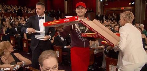 Appearing at Oscar stage was a surprise: Pizza guy