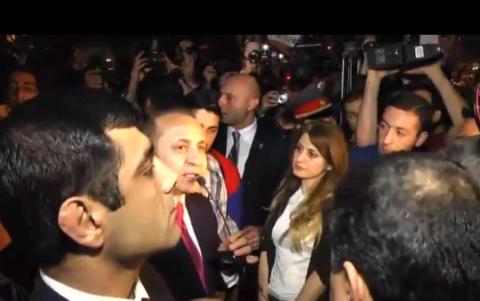 Hovik Abrahamyan promises to give solutions to issues raised at “Against” action