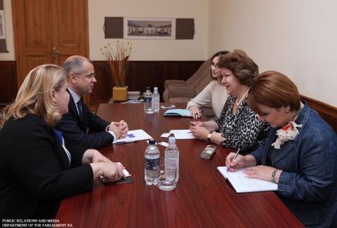 Հերմինե Նաղդալյանը հանդիպել է ԵԽ Երեւանի գրասենյակի ղեկավարի հետ