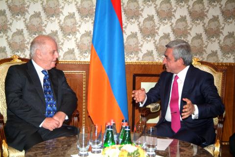 Armenia’s President receives prominent musician Daniel Barenboim