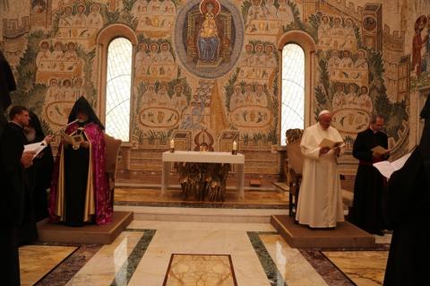 Pope Francis to Catholicos of Armenian Church: "Trust and Hope" needed in Church