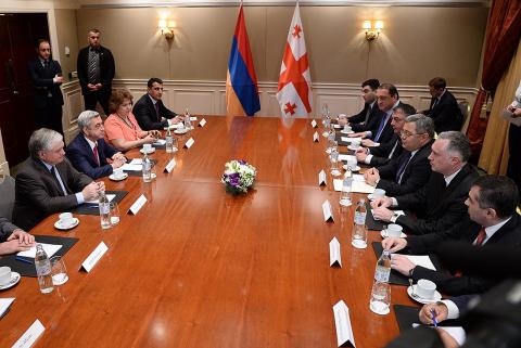 Armenia’s President and Georgian Parliament Chairman discuss wide range of issues on inter-state cooperation