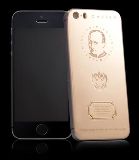 В России появились золотые iPhone с портретом Путина