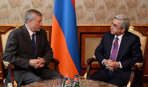 Serzh Sargsyan receives CSTO Secretary General Nikolay Bordyuzha