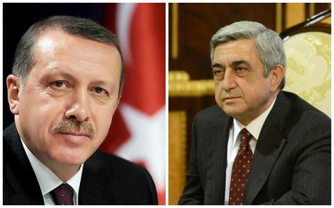 Серж Саргсян поздравил Реджепа Таипа Эрдогана с избранием на пост президента Турции