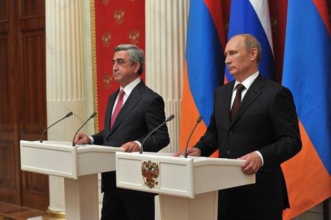 Vladimir Putin sends congratulations to Armenia's President on Independence Day