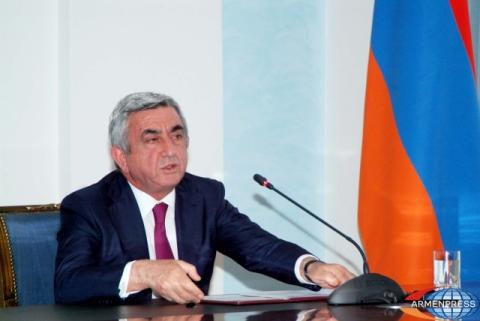 Հայաստանը շնորհակալ է Հունաստանին Ցեղասպանության ժխտումը քրեականացնելու համար.Սերժ Սարգսյան